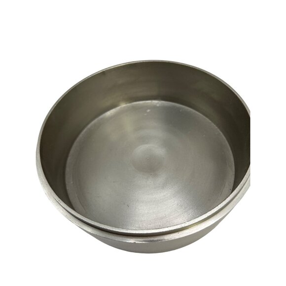 Solid 2 Piece Pewter Container W/ Lid Decor 3D Cutout Flowers, Dogwood Blooms - Picture 6 of 7